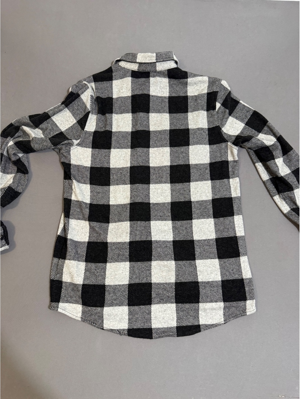 Faherty Flannel Shirt Mens Medium Black Plaid Long Sleeve Button Up - Picture 6 of 6